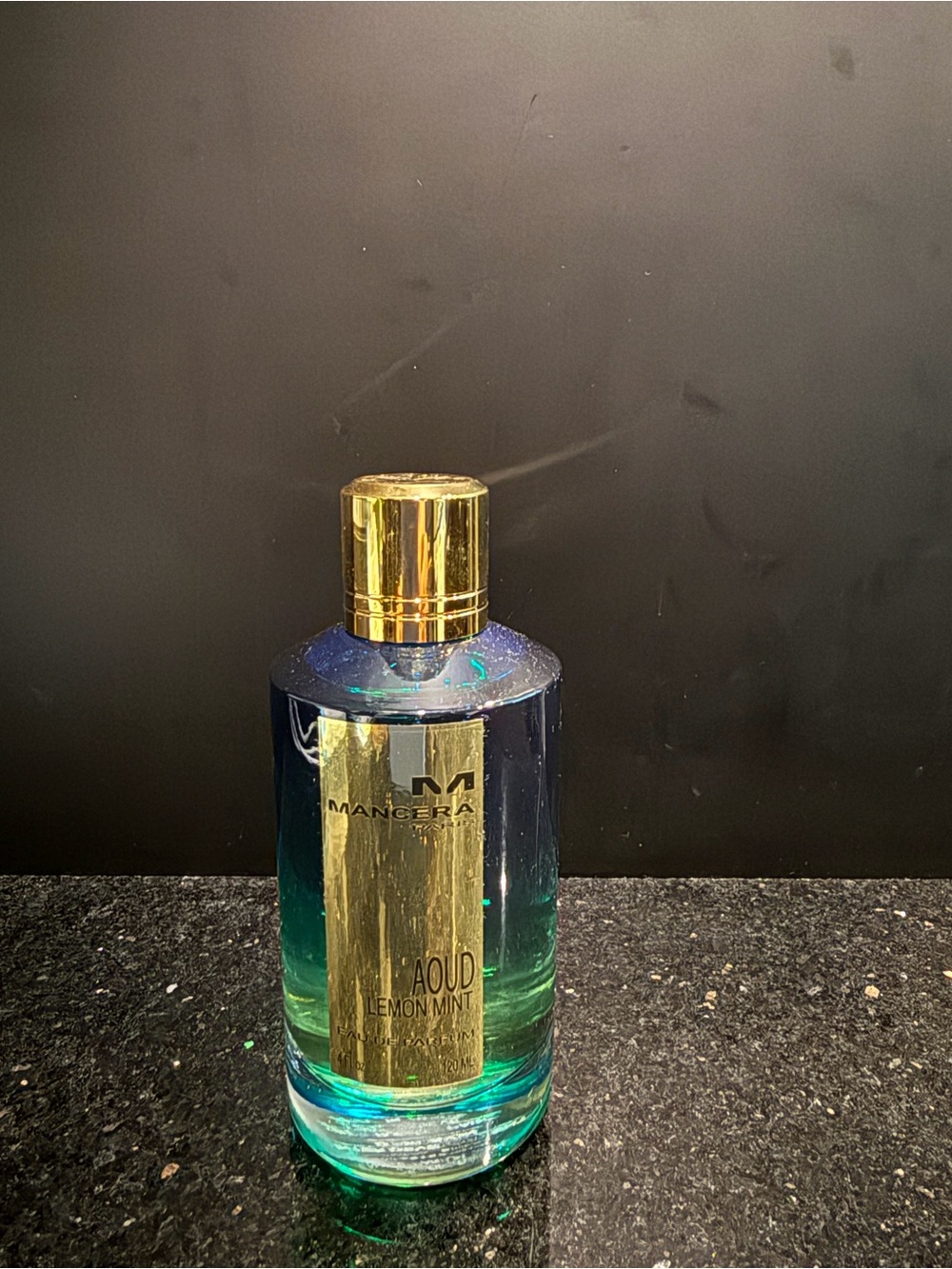 Mancera Aoud Lemon Mint Men’s Fragrance — Blue/Green